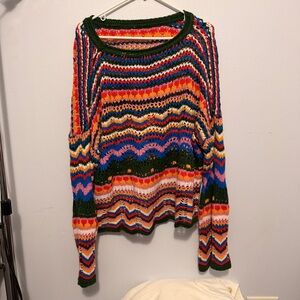 SHEIN Multicolor Striped Sweater